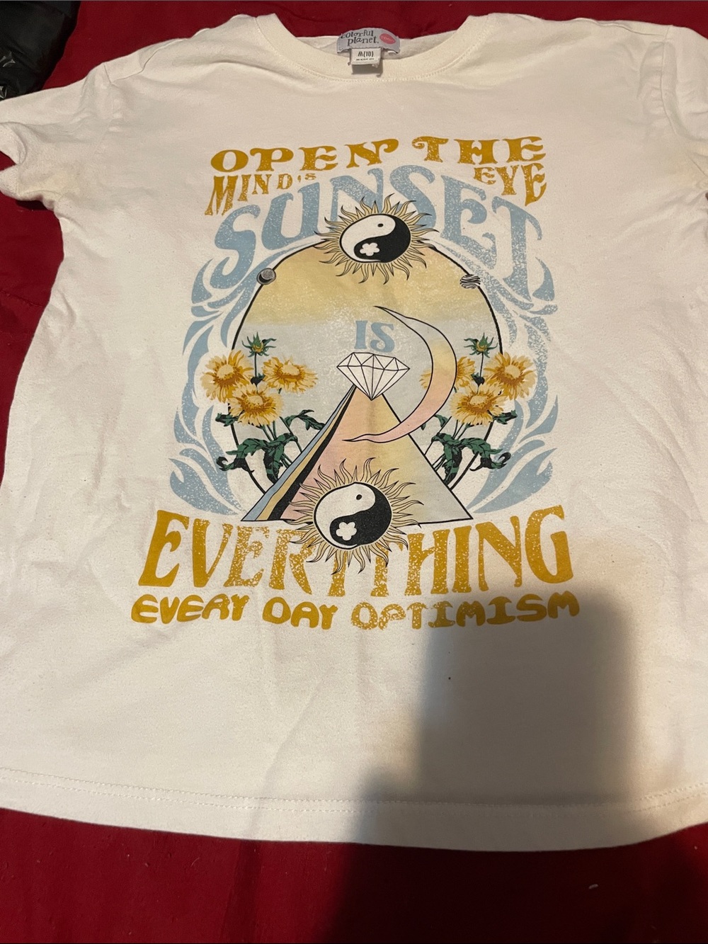 Graphic Tee - White 'Sunset Is Everything' Short Sleeve